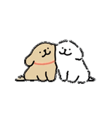 Two Xiaogou companion dogs