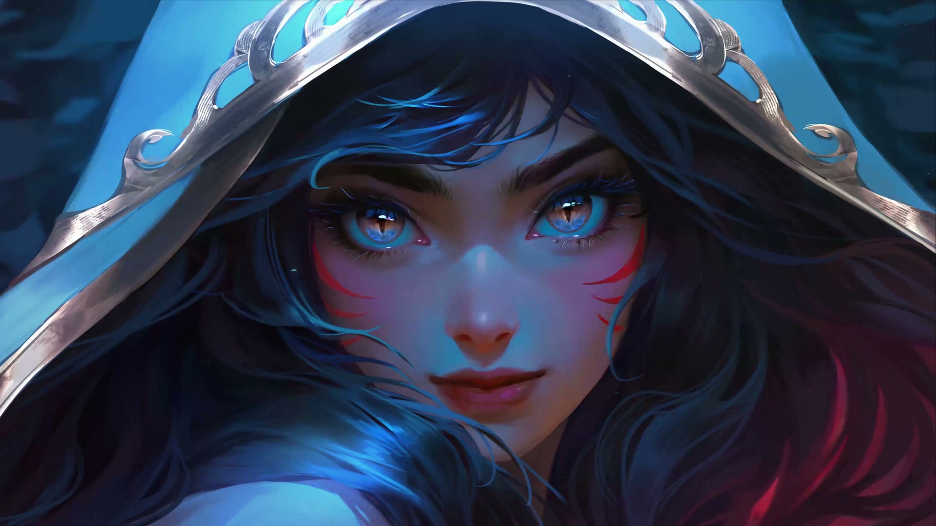 First-frame preview of the Ahri Stare animated CC Theme